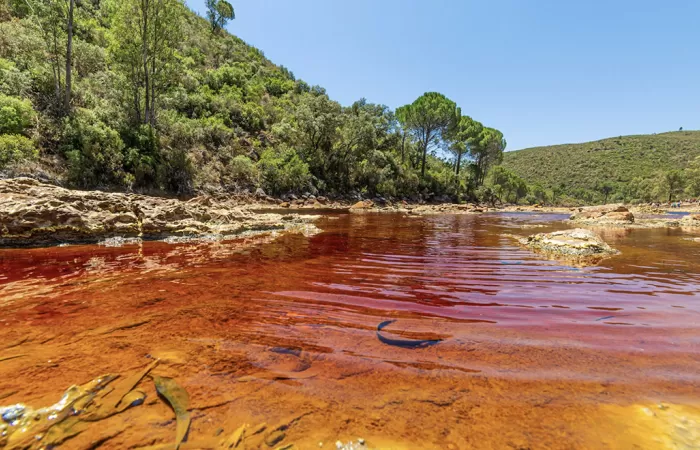 Aguas rojizas del río Tinto. Luis becerra / Shutterstock