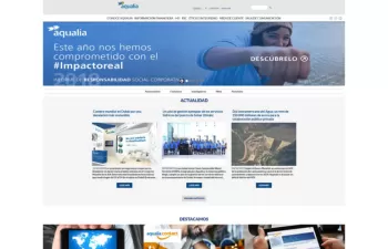 Más de 1,7 millones de visitas a la web de Aqualia en el último año