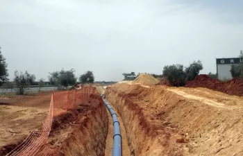 Tubería gama PAM NATURAL de Saint-Gobain PAM España en el abastecimiento del Plan Écija