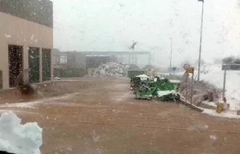 El temporal obliga a cerrar la planta de tratamiento de residuos de Caudete de las Fuentes