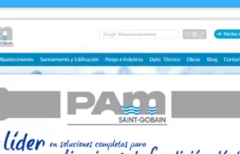 Saint-Gobain PAM España renueva su página web con un nuevo y atractivo diseño y todos sus productos y soluciones