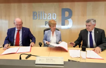 La URA, la Autoridad Portuaria y el CABB colaboran en el nuevo saneamiento del Puerto de Bilbao