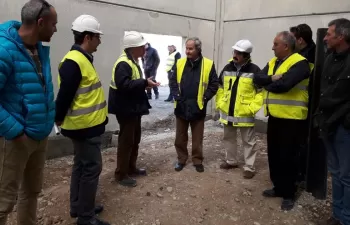 La Confederación Hidrográfica del Ebro visita la primera fase del proyecto para la red de Peramola en Lleida