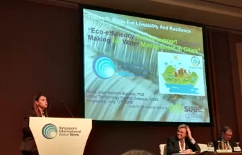 Cetaqua expone varios de sus proyectos en la International Water Week de Singapur