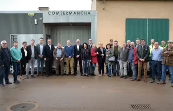 La Corporación de Comsermancha visita la planta de tratamiento de residuos urbanos