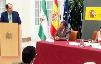 Firmados los convenios de colaboración para financiar la modernización de los regadíos de Andévalo Pedro Arco y El Fresno en Huelva