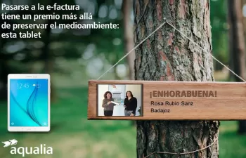 Aqualia premia a los usuarios que se pasen a la factura electrónica