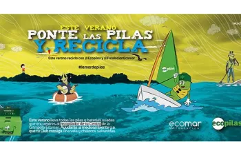 Clubes y escuelas náuticas de toda España recogen una tonelada de pilas usadas para su reciclaje