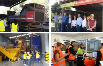 Una delegación de autoridades del PNUD del Líbano visitan varias instalaciones de residuos de Cataluña