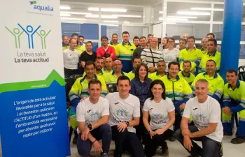 \"Tu salud. Tu actitud\", programa Empresa Saludable para el equipo de Aqualia en la provincia de Lleida