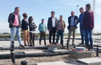 Restos de poda para desnitrificar las aguas en la depuradora de Los Alcázares