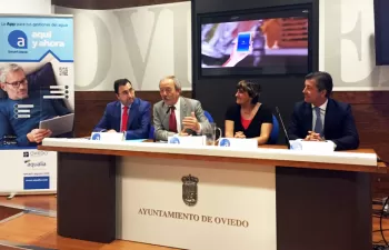 Oviedo acoge la presentación nacional de Smart aqua, la aplicación de Aqualia para el Servicio de Aguas