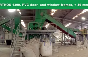 Planta de reciclaje para ventanas y puertas de PVC