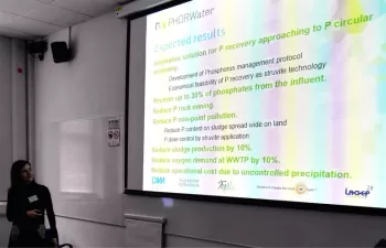 DAM presenta los resultados de LIFE+ PHORWater en un congreso IWA en la Universidad de Leeds