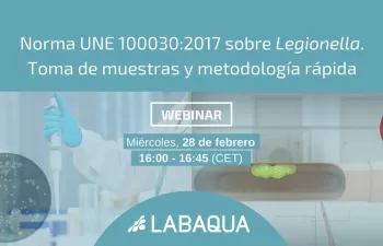 Norma UNE 100030:2017 sobre Legionella. Toma de muestras y metodología rápida