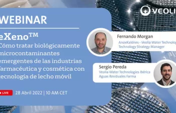 Webinar para presentar la nueva tecnología de Veolia contra contaminantes emergentes
