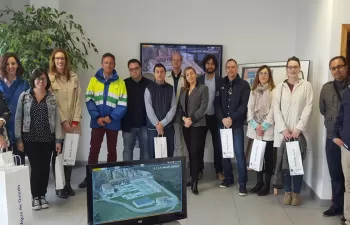Los alumnos del Master Internacional de la Universidad Oviedo conocen la potabilizadora de Cabornio