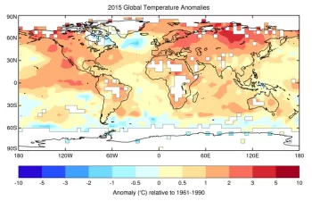 El calentamiento global y El Niño hacen del 2015 el año más caluroso jamás registrado