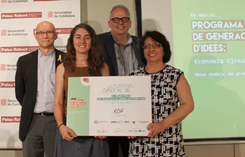 La Generalitat y la UAB premian el proyecto Greene3D como mejor iniciativa en economía circular