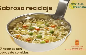 El centro penitenciario de Monterroso, con el apoyo de Sogama, edita un recetario de cocina con sobras de comidas