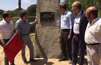Inauguradas las obras de restauración de tres humedales de Doñana dentro del convenio con Heineken