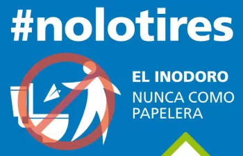 #NoLoTires, pequeños gestos cotidianos por un saneamiento limpio