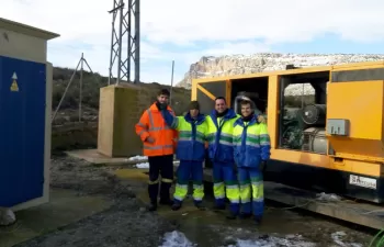 Tres días de trabajo ininterrumpido para vencer al temporal en Almansa