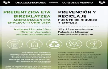 Gipuzkoa analizará los retos y desafíos de la economía circular