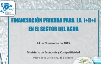 ASAGUA participará en la Jornada "Financiación Privada para la I+D+i en el sector del Agua"
