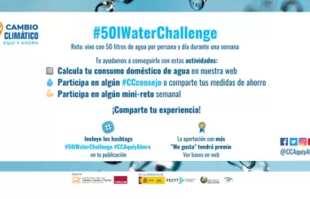 YWP Spain apoya el #50lWaterChallenge de "Cambio Climático, Aquí y Ahora"