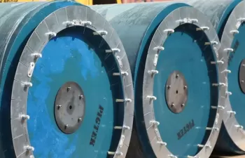 Aqualia emplea la innovadora tecnología PIG  en la limpieza de inmisarios de la IDAM de Mostaganem