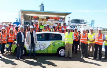 Aqualia presenta el primer coche que testará el biogás producido con el proyecto All-gas