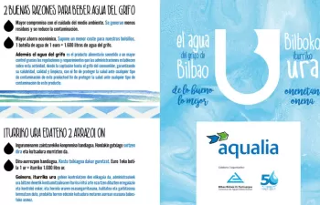 Aqualia y el Consorcio de Aguas de Bilbao Bizkaia impulsan el consumo de agua del grifo