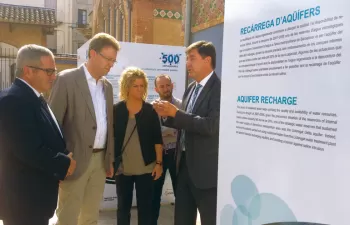 La exposición \"500 depuradoras: el saneamiento en Cataluña, un modelo pionero\", en Tierras del Ebro