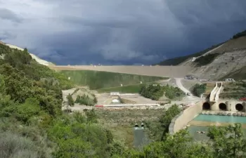 Licitadas las obras de acondicionamiento de la ladera derecha de la presa de Yesa