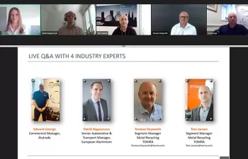TOMRA Recycling analiza el futuro de la industria del aluminio a nivel global en su último webinar