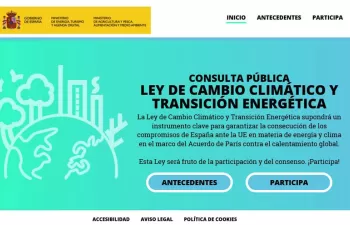 La consulta pública previa a la Ley de Cambio Climático y Transición Energética reciba ya más de 170 propuestas