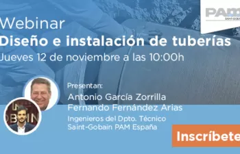 Nuevo webinar Saint-Gobain PAM sobre diseño e instalación de canalizaciones de fundición dúctil