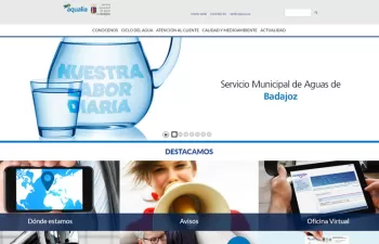 Aqualia estrena nueva web en Badajoz