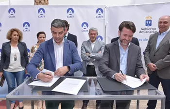 Acuerdo para implantar el secado solar de fangos en la depuradora Adeje-Arona