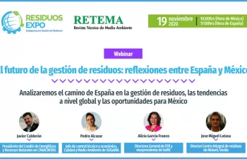 Webinar de RETEMA y Residuos Expo para encontrar alianzas España-México