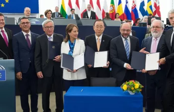 Ana Oregi: \"la ratificación europea del Acuerdo de París es positiva para países y regiones de la Unión\"