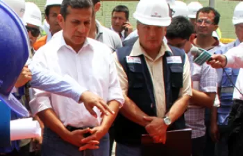 Ollanta Humala supervisa los avances del proyecto Lima Norte que suponen más de 500 millones de euros de inversión
