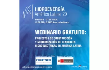 Seminario web "Hidroenergía en América Latina: Proyectos de construcción y modernización de Centrales Hidroeléctricas"