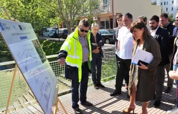 Comienzan las obras del tanque de tormentas de Santa Cruz, un nuevo avance en el saneamiento de la Ría del Burgo