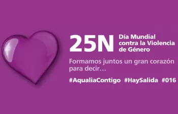 Aqualia se suma a la lucha contra la violencia machista con la campaña #AqualiaContigo