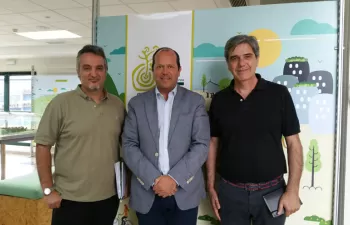 Representantes de Humana visitan Sogama para conocer su actividad industrial