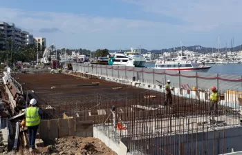 Las obras de adecuación del sistema de saneamiento de Ibiza entran en su fase final