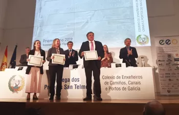 El proyecto 'Saneamiento de Vigo' recibe el premio como Mejor Obra de Ingeniería en los Premios San Telmo 2019