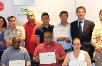 Ecoembes y Fundación Integra clausuran su curso de gestión de residuos para personas en riesgo de exclusión social